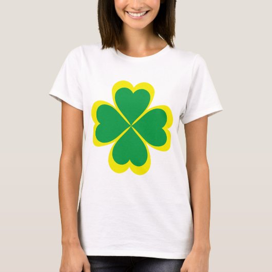 Irish Kleeblatt Cross für Saint Patrick's Day T-Shirt (Vorderseite)
