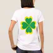 Irish Kleeblatt Cross für Saint Patrick's Day T-Shirt (Rückseite)