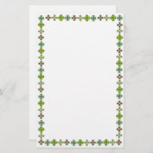Irish Kleeblatt Elegance Stationery Briefpapier (Vorne/Hinten)