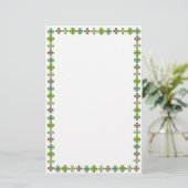 Irish Kleeblatt Elegance Stationery Briefpapier (Stehend Vorderseite)