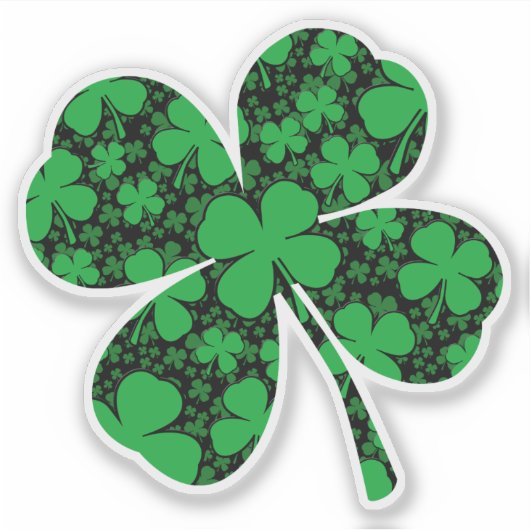 Irish Kleeblatt Field Aufkleber (Vorderseite)