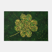 Irish Kleeblatt Four-leaf Lucky Clover Fußmatte (Vorderseite)