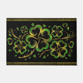 Irish Kleeblatt Four-leaf Lucky Clover Fußmatte (Vorderseite)