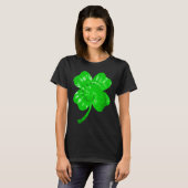 Irish Kleeblatt Gefärbte Krawatte Happy St Patrick T-Shirt (Vorne ganz)