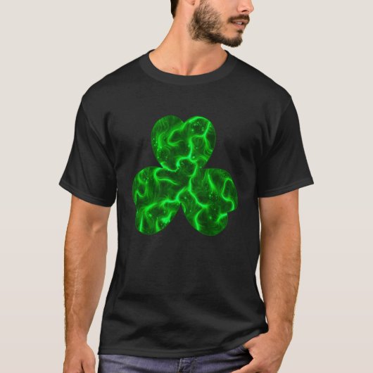 Irish Kleeblatt Gefärbte Krawatte Happy St Patrick T-Shirt (Vorderseite)