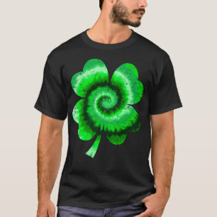 Irish Kleeblatt Gefärbte Krawatte Happy St Patrick T-Shirt
