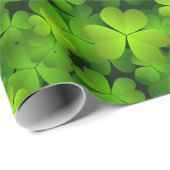 Irish Kleeblatt Gift Wrap Geschenkpapier (Rolleneckpunkt)