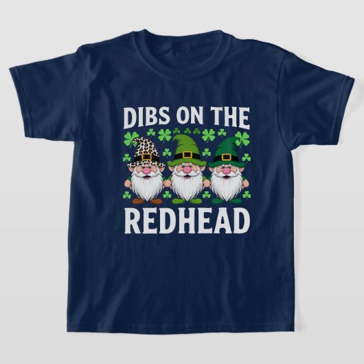 Irish Kleeblatt Gnome Funny Redhead St. Pat's T-Shirt (Ablage )
