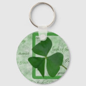 Irish Kleeblatt GoodLuck Schlüsselanhänger (Vorderseite)
