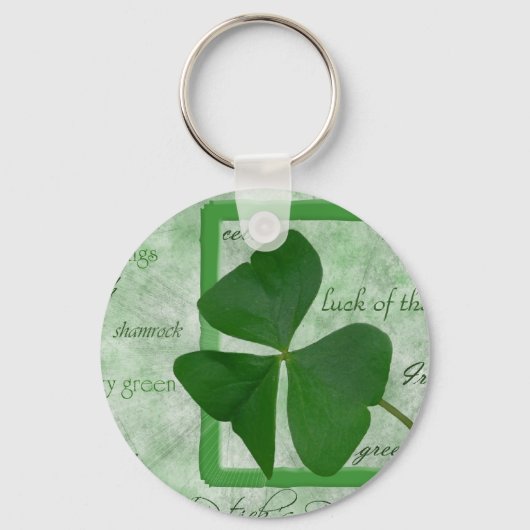 Irish Kleeblatt GoodLuck Schlüsselanhänger (Vorderseite)
