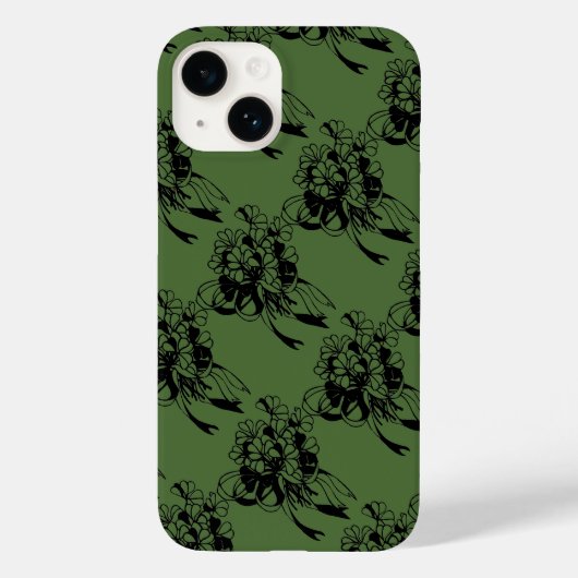 Irish Kleeblatt Green Case-Mate iPhone Hülle (Rückseite)