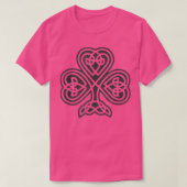 Irish Kleeblatt Green Clover Celtic Knot St Patric T-Shirt (Design vorne)