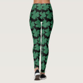 Irish Kleeblatt Green Glitzer St. Patrick's Day Leggings (Rückseite)