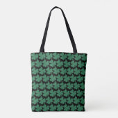 Irish Kleeblatt Green Glitzer St. Patrick's Day Tasche (Rückseite)