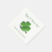 Irish Kleeblatt Happy St. Patrick's Day Napkins Serviette (Ecke)