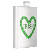 Irish Kleeblatt Heart Flachmann (Rechts)