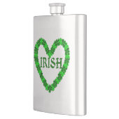 Irish Kleeblatt Heart Flachmann (Links)