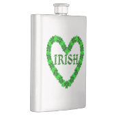 Irish Kleeblatt Heart Flask Flachmann (Rechts)