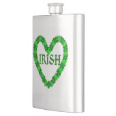 Irish Kleeblatt Heart Flask Flachmann (Links)