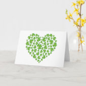 Irish Kleeblatt Heart Karte (Gelbe Blume)