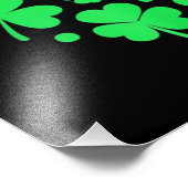 Irish Kleeblatt Heart Lucky Fotodruck (Ecke)
