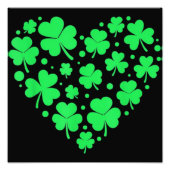 Irish Kleeblatt Heart Lucky Fotodruck (Vorne)