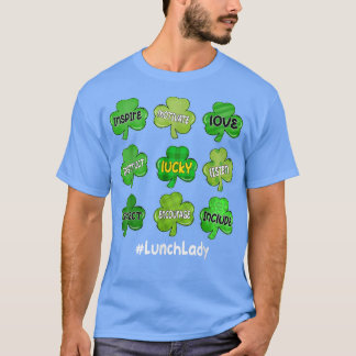 Irish Kleeblatt Inspirierte Liebe Lucky Lunch Lady T-Shirt
