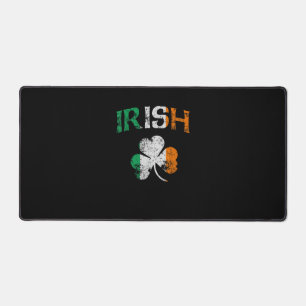 Irish Kleeblatt Ireland Flag St Patricks Day Vinta Schreibtischunterlage