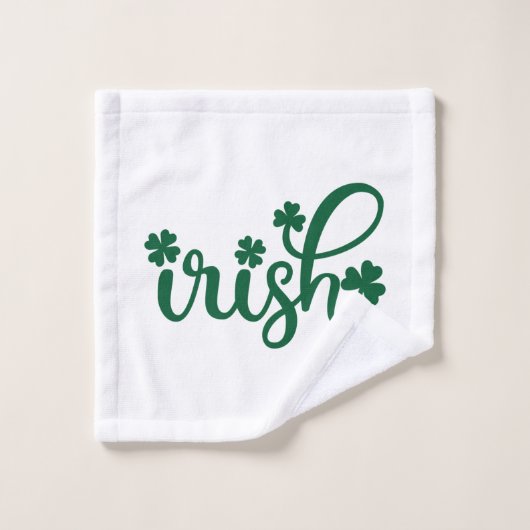 Irish Kleeblatt Ireland St. Patrick's Day Gift Ide Waschlappen (Waschlappen)