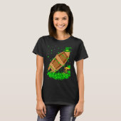 Irish Kleeblatt Leprechaun Fischerboot St Patrick' T-Shirt (Vorne ganz)