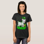 Irish Kleeblatt Leprechaun Goat St Patrick's Day T-Shirt (Vorne ganz)