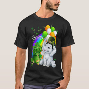 Irish Kleeblatt Leprechaun Niedlich Panda Lucky St T-Shirt