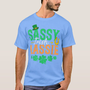 Irish Kleeblatt Leprechaun Sassy Lassie St T-Shirt