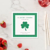 Irish Kleeblatt Lucky Charm Baby Dusche Serviette (Beispiel)