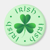 Irish Kleeblatt Magnet (Vorne)