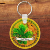Irish Kleeblatt Mouse Custom Schlüsselanhängers Schlüsselanhänger (Vorderseite)