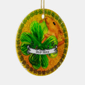 Irish Kleeblatt Mouse Keramik Ornament (Rechts)