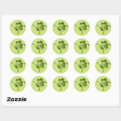 Irish Kleeblatt n Roll 02 Cartoon Sticker (Blatt)