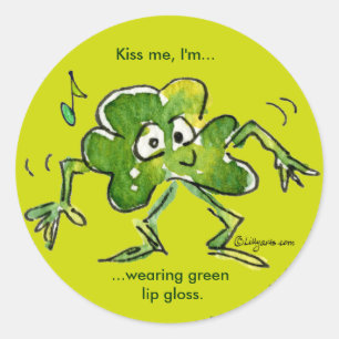 Irish Kleeblatt n Roll 04 Aufkleber