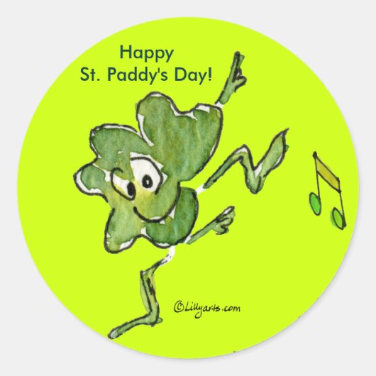 Irish Kleeblatt n Roll 05 Aufkleber (Vorderseite)