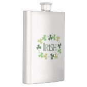 Irish Kleeblatt Oval Flachmann (Rechts)