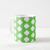 Irish Kleeblatt Pattern 1 Happy St Patrick Tasse (Vorderseite Links)
