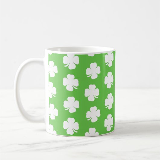 Irish Kleeblatt Pattern 1 Happy St Patrick Tasse (Links)