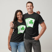 Irish Kleeblatt Playing Cards Funny St Patrick's D T-Shirt (Unisex)