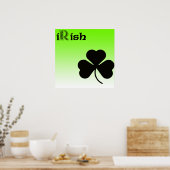 iRish Kleeblatt Poster (Küche)
