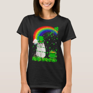 Irish Kleeblatt Rainbow Lucky Ragdoll Cat St Patri T-Shirt