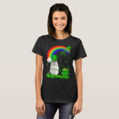 Irish Kleeblatt Rainbow Lucky Ragdoll Cat St Patri T-Shirt (Vorne ganz)