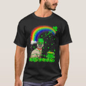 Irish Kleeblatt Rainbow Lucky Siamese Cat St Patri T-Shirt (Vorderseite)
