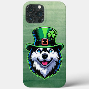 Irish Kleeblatt Siberian Husky Dog St Patricks Day Case-Mate iPhone Hülle