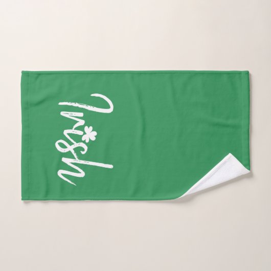 Irish Kleeblatt St Patricks Day Badhandtuch Set (Handtuch)
